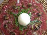 Carpaccio de boeuf et sa burrata