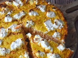 Clafoutis aux carottes, curry et chèvre