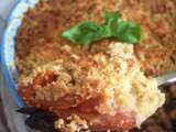 Crumble aux tomates et aux olives noires