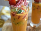 Gaspacho aux légumes   Au bec fin  