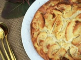 Gâteau flan aux pommes et mascarpone