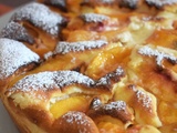 Gâteau léger au skyr et aux nectarines jaunes