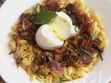 Gnocchetti aux aubergines et burrata