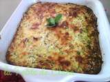 Gratin de riz et courgettes