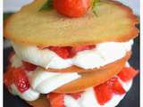 Millefeuille gourmand aux fraises et au basilic