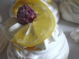 Mini pavlova au lemon curd