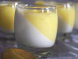 Panna cotta lemon curd