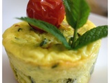 Petits flans courgettes et menthe