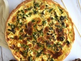 Quiche aux crevettes et aux chanterelles