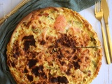 Quiche aux poivrons et au saumon fumé
