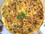 Quiche poireaux chorizo et chèvre