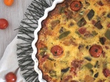 Quiche sans pâte aux légumes rôtis