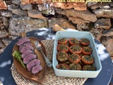 Rôti de magret de canard et ses tomates provençales