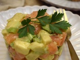 Tartare de saumon et avocat