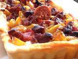 Tarte poivrons chorizo