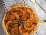 Tarte salée au potimarron rôti au four