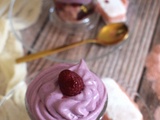 Verrine biscuit rose et ganache montée aux fruits rouges