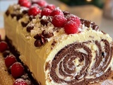Bûche de Noël Éblouissante en 15 Min