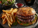 Burger maison classique au bœuf : Recette facile et savoureuse