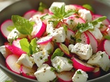 Découvrez l’Explosion de Saveurs avec notre Recette Inédite de Salade aux Jeunes Pousses, Radis et Chèvre Frais