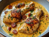 Découvrez la Recette Explosive des Aiguillettes de Poulet à la Sauce Crémeuse au Chorizo