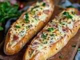 Découvrez la Recette Exquise de Baguettes Farcies au Jambon et Mozzarella – Un Délice Incontournable pour votre Déjeuner