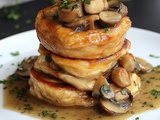 Découvrez la Recette Ultime de Vol-au-Vent au Poulet et Champignons pour un Dîner Savoureux et Facile à Préparer