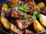 Découvrez la Recette Ultime des Côtes de Porc Teriyaki aux Pommes pour un Repas Succulent