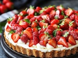 Délicieuse Tarte aux Fraises et Spéculoos sans Cuisson : Votre Dessert Irésistible en Seulement 20 Minutes