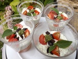 Facile : Verrines savoureuses de mousse de yaourt au pesto