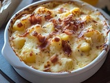 Gratin Camembert Lardons : Recette Facile et Savoureuse