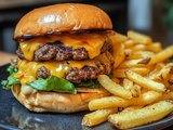 Infaillible pour un Hamburger Double Smash et Frites Croustillantes : Le Plaisir Paresseux pour un Dîner Rapide