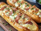 Irresistible : Baguettes Farcies au Jambon et à la Mozzarella – Un Délice à Partager