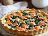 Irresistible: Tarte Divine au Saumon Fumé et Épinards Facile à Préparer