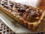 Quiche savoureuse aux figues, lardons et gorgonzola