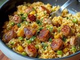 Riz Saucisses Réconfortant : Recette Facile et Savoureuse