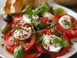 Salade de tomates mozzarella basilic : Recette facile et savoureuse