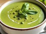 Soupe Petits Pois Basilic : Recette Facile et Savoureuse