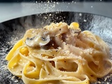 Tagliatelles Carbonara Champignons : Recette Facile et Savoureuse