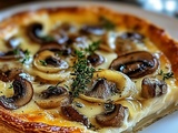 Tarte Oignons Champignons : Recette Facile et Savoureuse