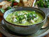 Velouté de courgettes au fromage frais : Recette facile et savoureuse