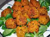 Accras de butternut et lentilles corail