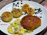 Galettes de lentilles blondes et tomates provençales