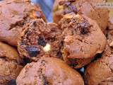 Muffins 2 chocolats et noix de pécan