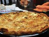 Tarte fine carottes et champignons