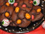 Terrifiants cookies tout chocolat d’Halloween