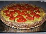 Quiche a la pate de sarrasin, au thon et tomates cerises