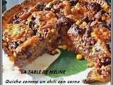 Quiche comme un chili con carne