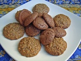 Amarettis au chocolat et biscuits à la noisette