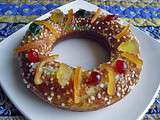 Brioche en couronne aux fruits confits